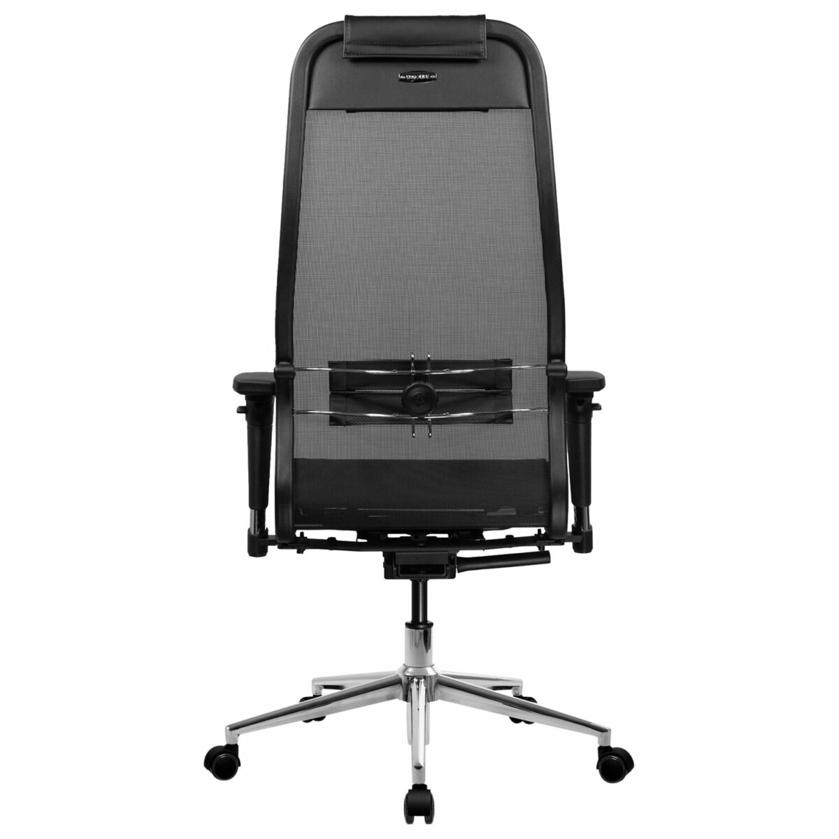 Кресло МЕТТА "ErgoLife" 10 B1-104D, хром, синхромеханизм, 2D-подлокотники, прочная сетка, черное — изображение 6
