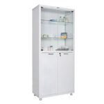 Шкаф медицинский 2-створчатый HILFE "МД 2 1780/SG" 1850х800х400 мм, стекло, белый, S26199205509 — изображение 4