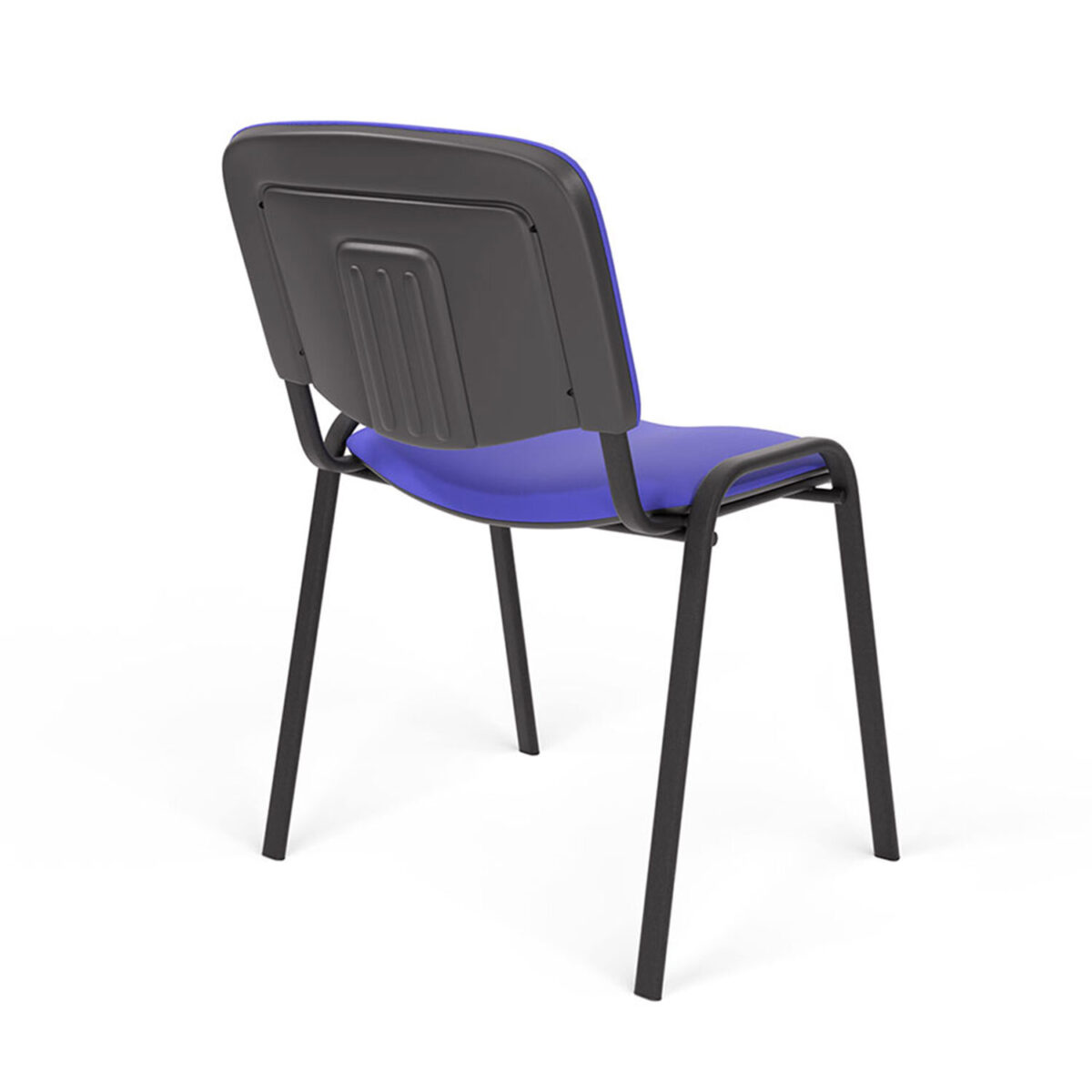 Стул для персонала и посетителей "ИЗО", черный каркас, ткань синяя, В-10/С-06 — изображение 5