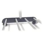 Вешалка для плечиков СН-4345, 1660х860х440 мм, передвижная, пластик/металл, серая/хром — изображение 3