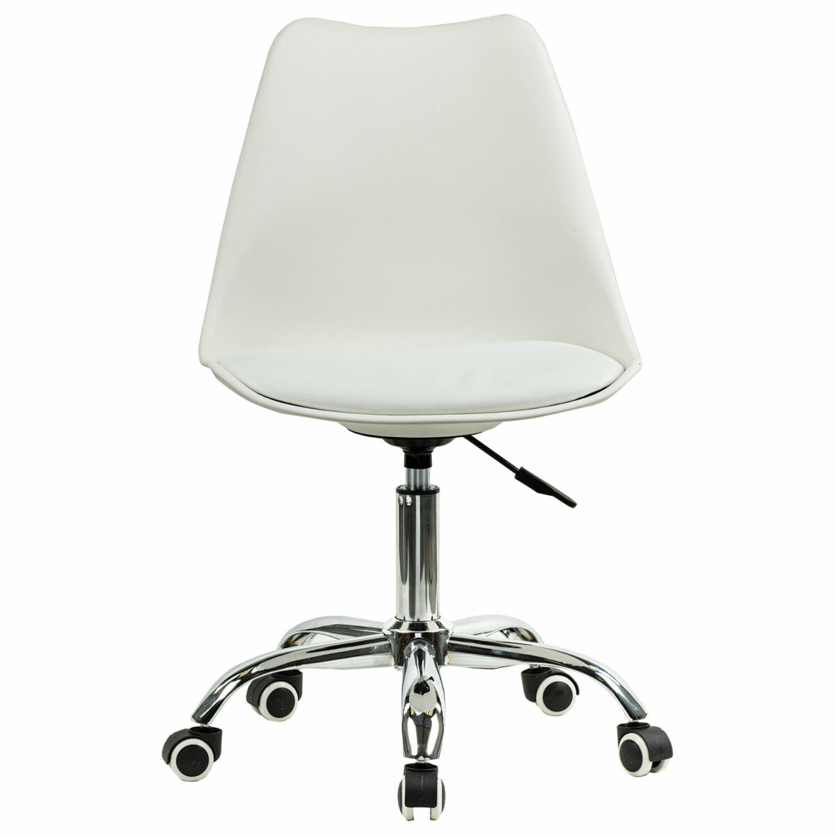 Кресло стул BRABIX "Eames MG-310 CH", хром, пластик белый, экокожа белая, 532923 — изображение 2