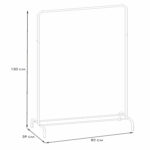 Вешалка для плечиков "Радуга-1", 1500х820х390 мм, металл, белая, ВНП 298 Б — изображение 2