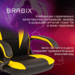 Кресло компьютерное BRABIX "Blaze GM-162", TW/экокожа, черное/желтое, 532579, 7083507 — изображение 8