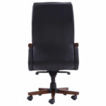 Кресло HAWASAN (ХАВАСАН) "Overlord EX-770", мультиблок, дерево, натуральная кожа, черное, 532934 — изображение 5