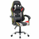 Кресло компьютерное CROMEX (КРОМЕКС) "Quantum GM-155 RGB", подсветка, две подушки, экокожа, черное/красное/серое, 532955 — изображение 22