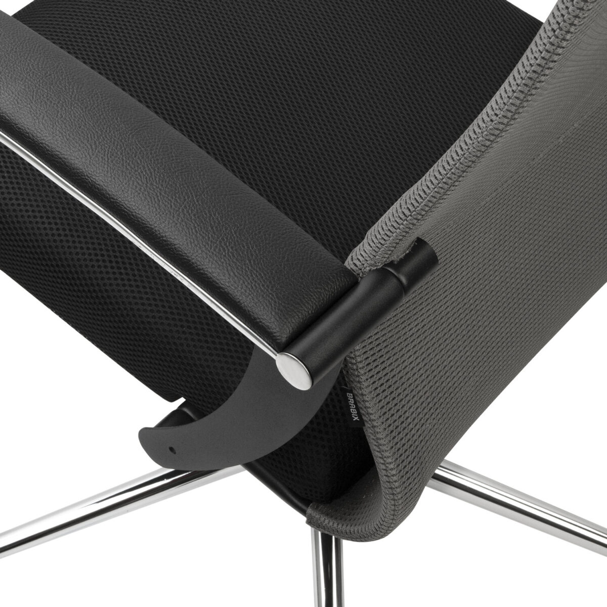Кресло офисное BRABIX PREMIUM "Ultimate EX-801" хром, плотная двойная сетка Х2, черное/серое, 532918 — изображение 15