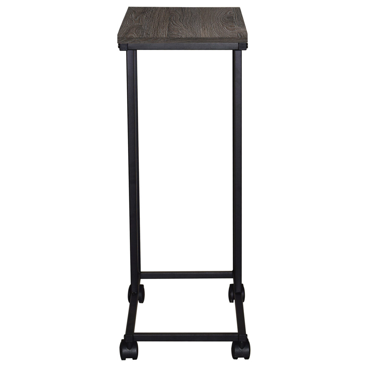 Стол журнальный BRABIX "LOFT CT-001", 450х250х680 мм, на колёсах, металлический каркас, цвет морёный дуб, 641859 — изображение 6