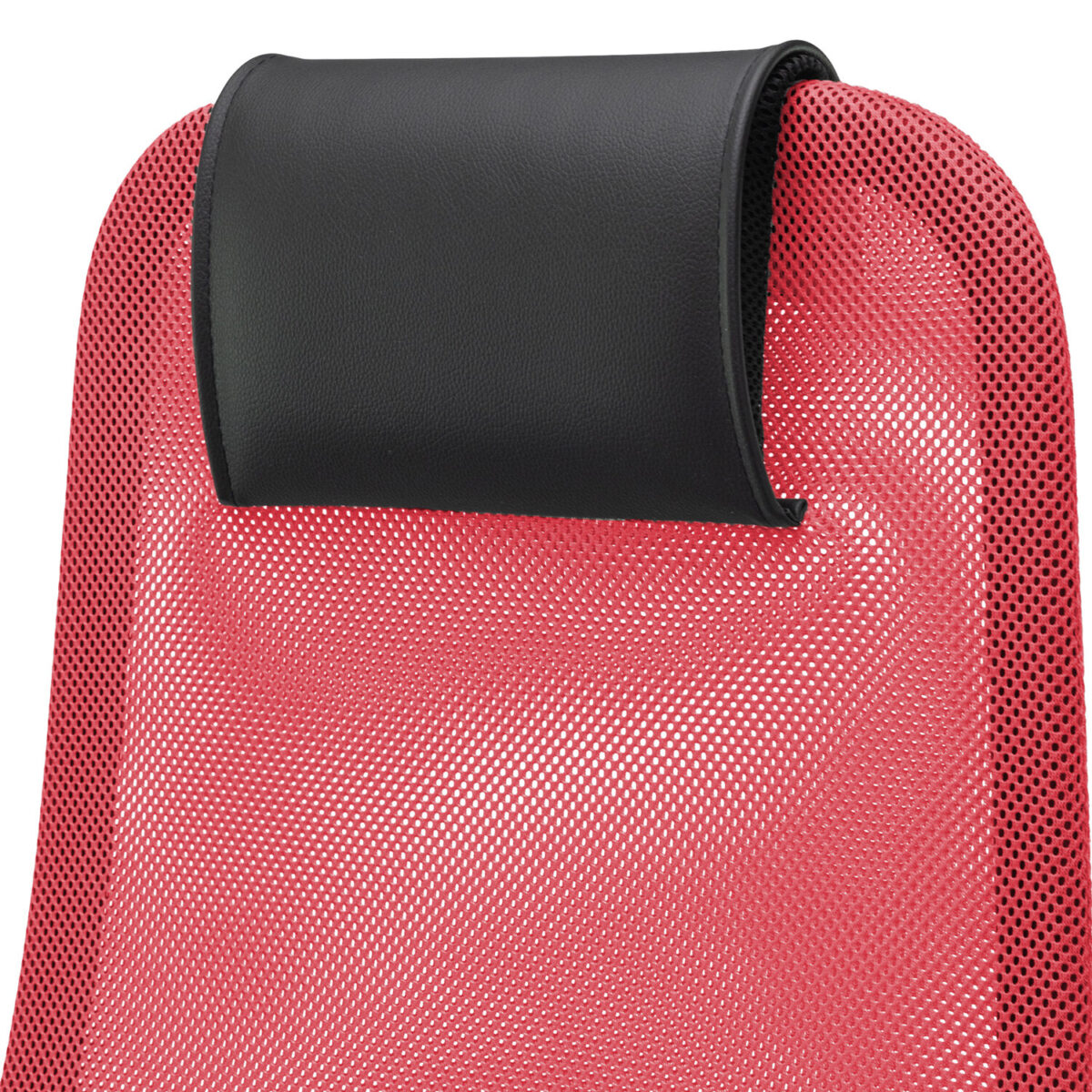 Кресло офисное МЕТТА "SU-B-8" хром, ткань-сетка, сиденье мягкое, красное — изображение 10