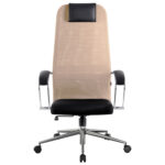 Кресло офисное BRABIX PREMIUM "Ultimate EX-800" хром, плотная двойная сетка Х2, черное/бежевое, 532913 — изображение 6