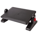 Подставка для ног BRAUBERG, офисная, 41,5х30 см, с фиксаторами, черная, 530364 — изображение 2