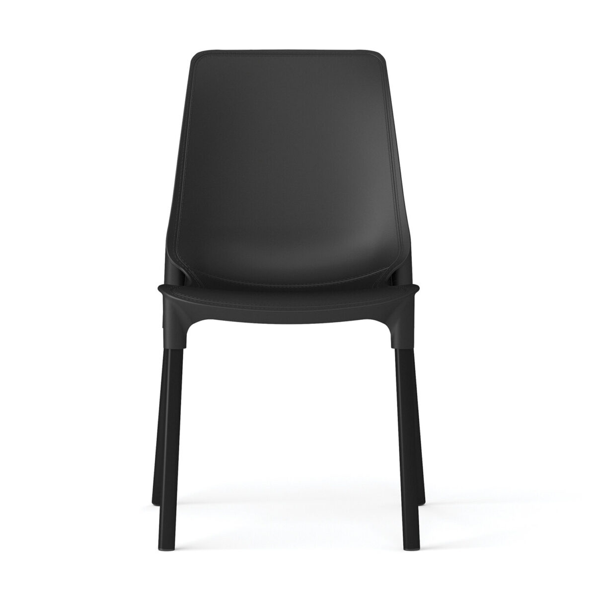 Стул для столовых, кафе, дома SHT-S75, черный металлический каркас, пластик черный — изображение 3