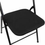 Стул складной BRABIX "Golf CF-007", чёрный каркас, чёрная ткань, гофрокороб, 533025 — изображение 11