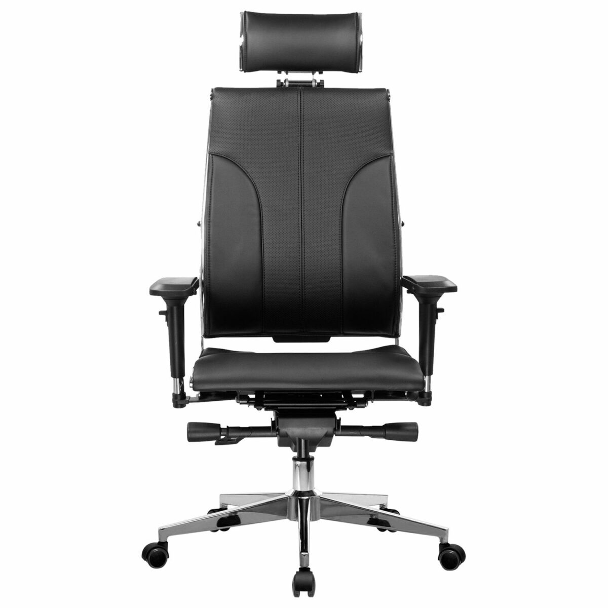 Кресло МЕТТА "Move" B2-10D, 2D-спинка, 3D-подголовник, 4D-подлокотники, экокожа, черное — изображение 3