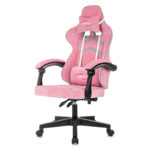 Кресло компьютерное BRABIX "Shooter GM-123", 2 подушки, ткань, розовое/серое, 533213 — изображение 4