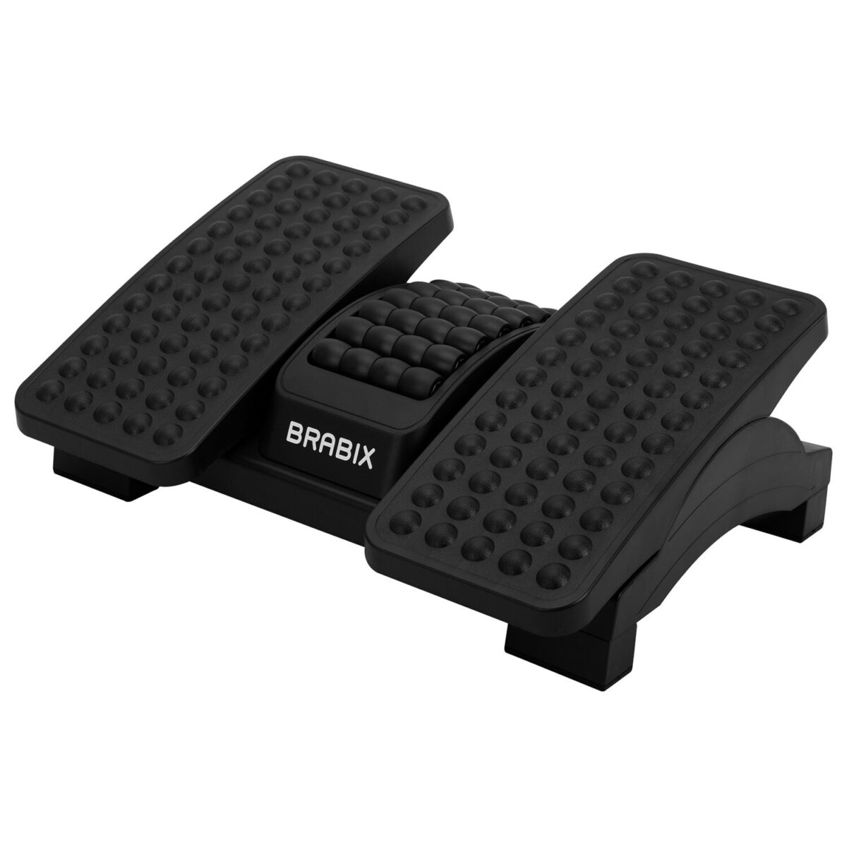 Подставка для ног BRABIX "Ultra 5" 43х32 см, массажер, регулировка угла наклона, 2 платформы, 533040 — изображение 1