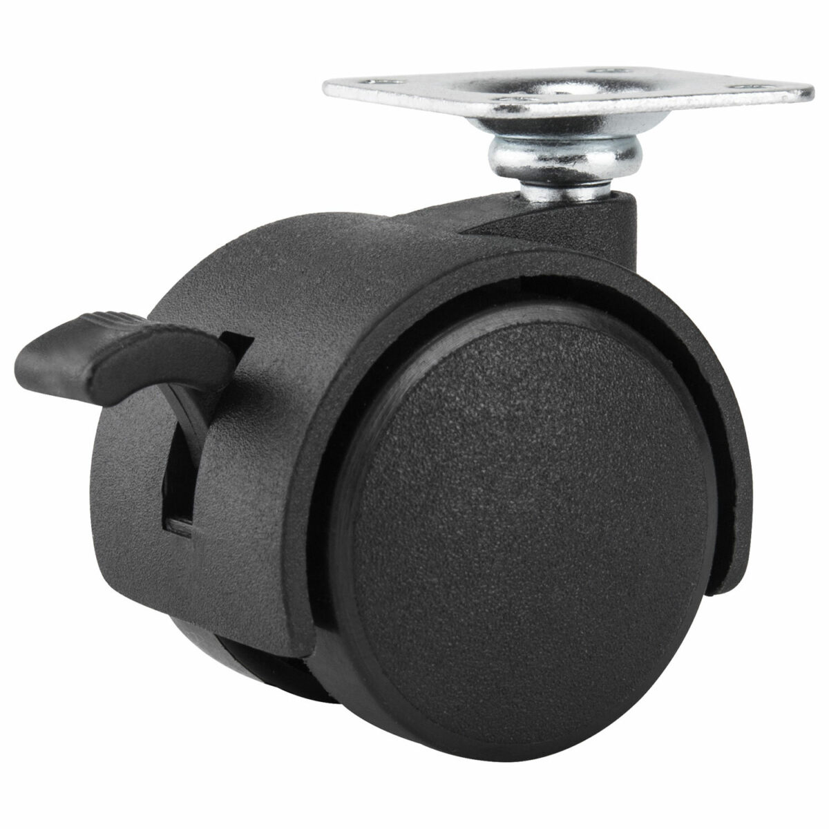 Колеса (ролики) для мебели, пластиковые d 35 мм, КОМПЛЕКТ 4 шт., черные, в пакете, WBZ (ВБЗ), 533090 — изображение 3