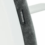 Кресло детское BRABIX "Fancy MG-201W", с подлокотниками, пластик белый, велюр, серое, 533010 — изображение 5