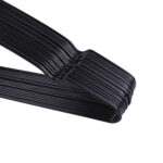 Вешалки-плечики для одежды, размер 48-50, металл, антискользящие, КОМПЛЕКТ 20 шт., черные, BRABIX PREMIUM, 608468 — изображение 6