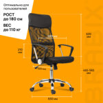 Кресло BRABIX "Flash MG-302", с подлокотниками, хром, черное, 530867 — изображение 20