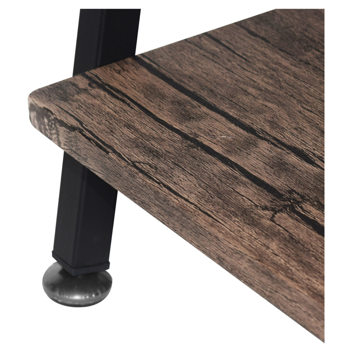 Стол на металлокаркасе BRABIX "LOFT CD-004", 1200х535х1110 мм, 3 полки, цвет морёный дуб, 641218 — изображение 10