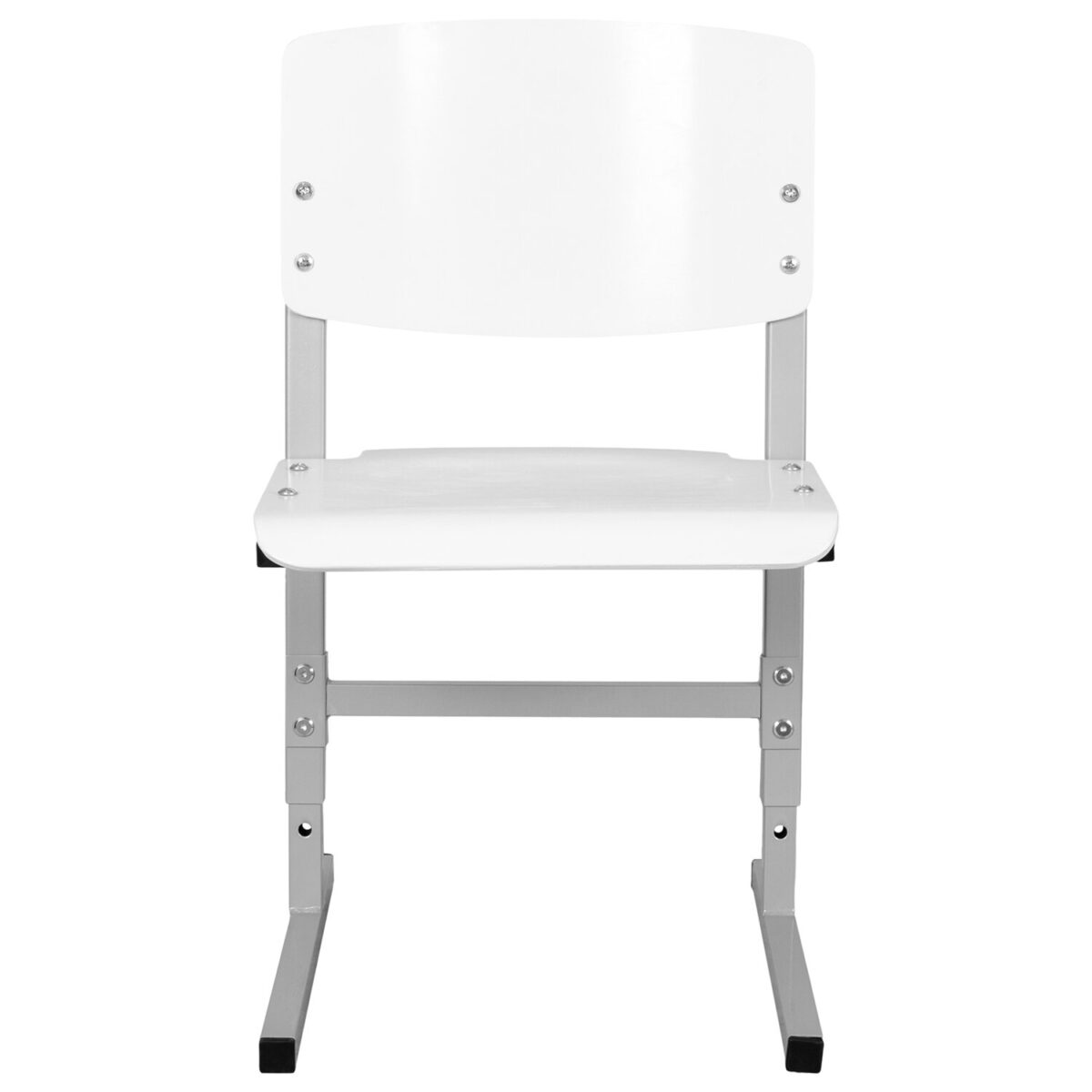 Стул ученический регулируемый СУТ.05-01, 400х375х660-740 мм, рост 4-6, серый каркас, фанера белая — изображение 2