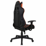 Кресло компьютерное BRABIX "GT Racer GM-100", две подушки, экокожа, черное/оранжевое, 531925 — изображение 4