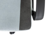 Кресло компьютерное BRABIX "Forcer GM-127", 2 подушки, ткань, серое/светло-голубое, 533214 — изображение 9