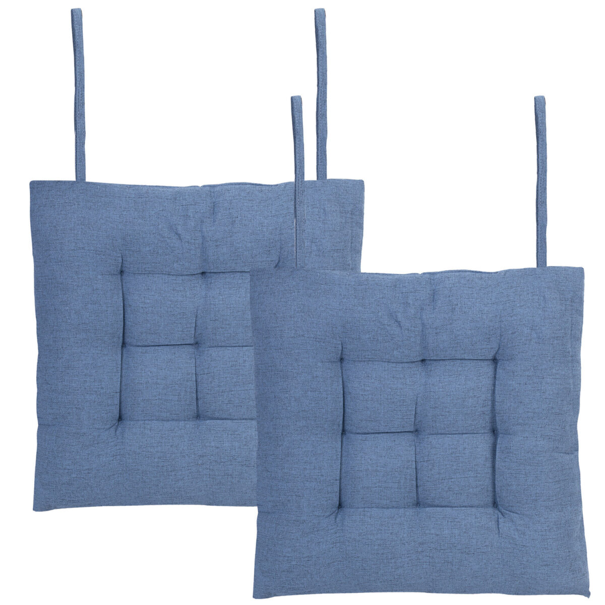 Подушка на стул "РОГОЖКА", 40x40 см, полиэстер, синяя, PRIMILA (ПРИМИЛА) LUX, 700503 — изображение 7
