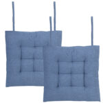 Подушка на стул "РОГОЖКА", 40x40 см, полиэстер, синяя, PRIMILA (ПРИМИЛА) LUX, 700503 — изображение 7