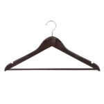 Вешалки-плечики, размер 48-50, КОМПЛЕКТ 5 шт., дерево, перекладина, цвет шоколад, BRABIX "Стандарт", 601162 — изображение 5