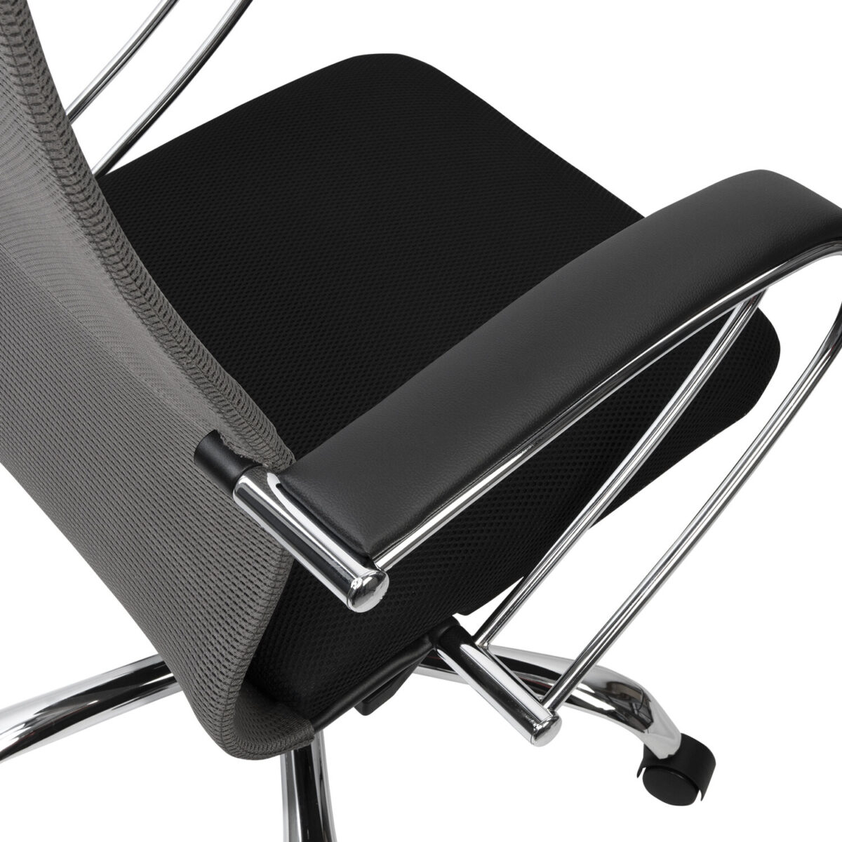 Кресло офисное BRABIX PREMIUM "Ultimate EX-800" хром, плотная двойная сетка Х2, черное/серое, 532912 — изображение 15
