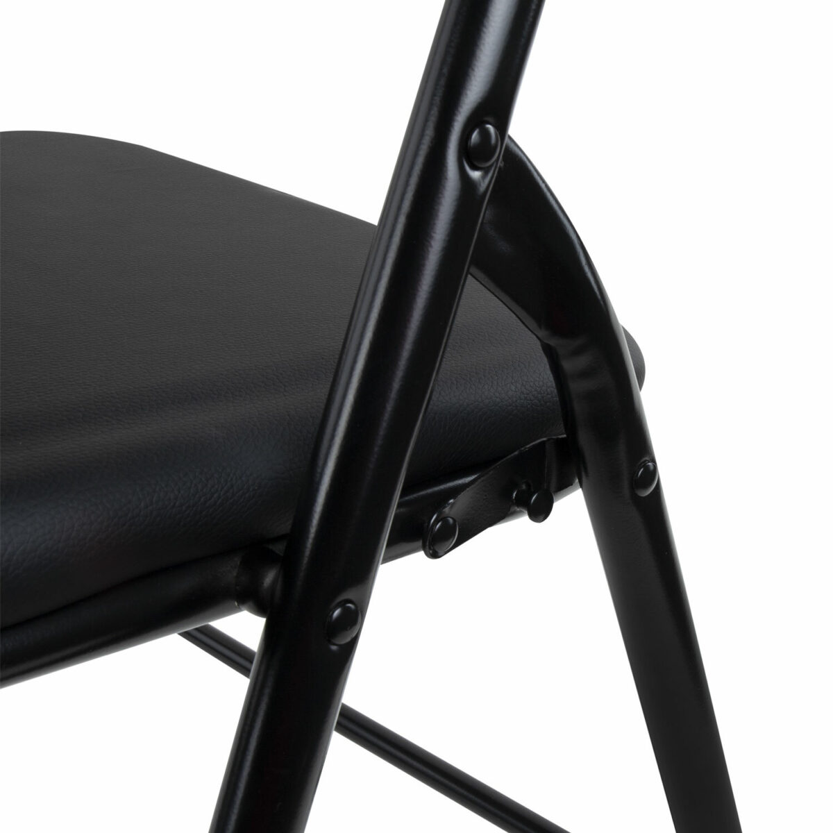 Стул складной BRABIX "Golf CF-007", черный каркас, кожзам черный, гофрокороб, 533024 — изображение 10