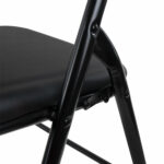 Стул складной BRABIX "Golf CF-007", черный каркас, кожзам черный, гофрокороб, 533024 — изображение 10