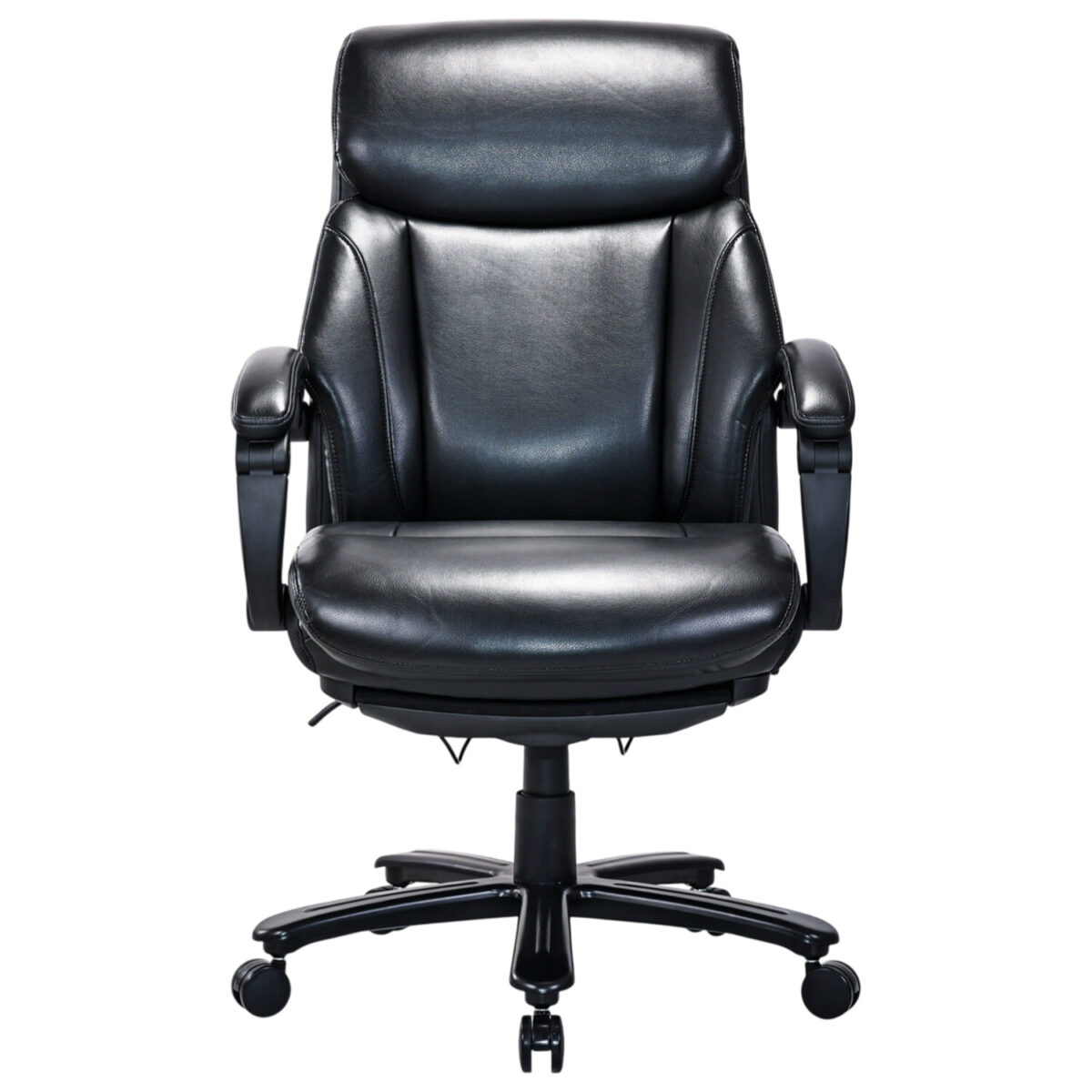 Кресло HAWASAN (ХАВАСАН) "Voyager HD-010", НАГРУЗКА до 180 кг, подножка, экокожа, черное, 532971 — изображение 2