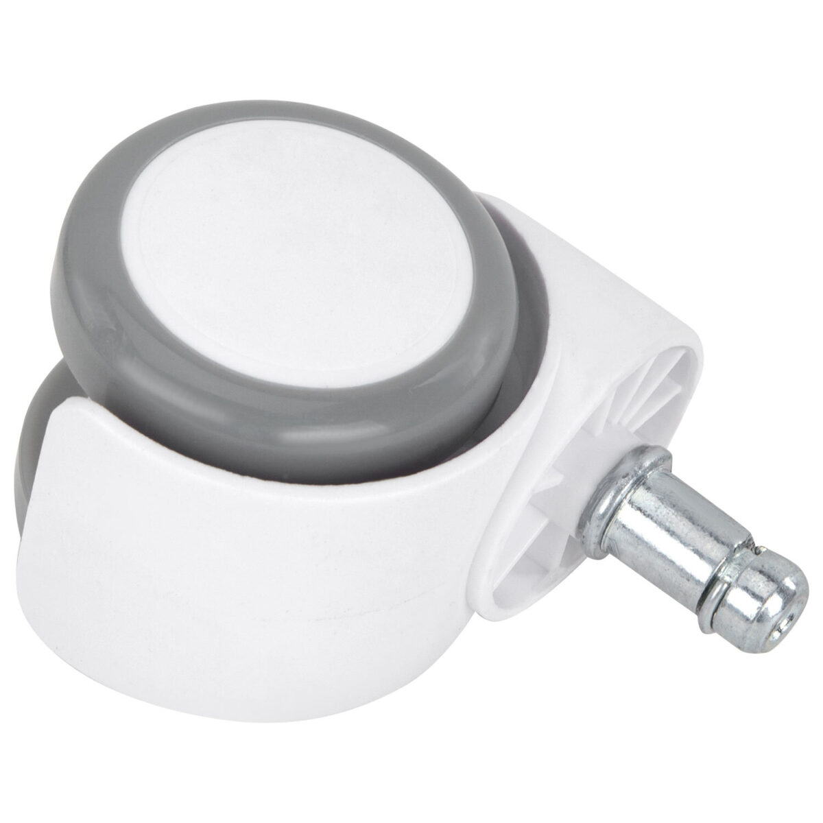 Колеса (ролики) BRABIX для кресла, прорезиненные, КОМПЛЕКТ 5 шт., шток d 11 мм, белые, в коробе, 533085 — изображение 7