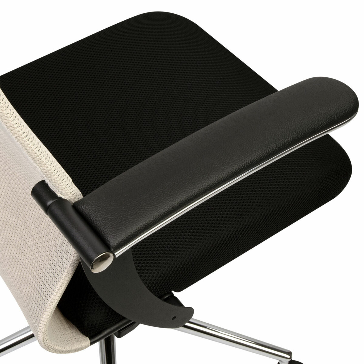 Кресло офисное BRABIX PREMIUM "Ultimate EX-801" хром, плотная двойная сетка Х2, черное/бежевое, 532919 — изображение 10