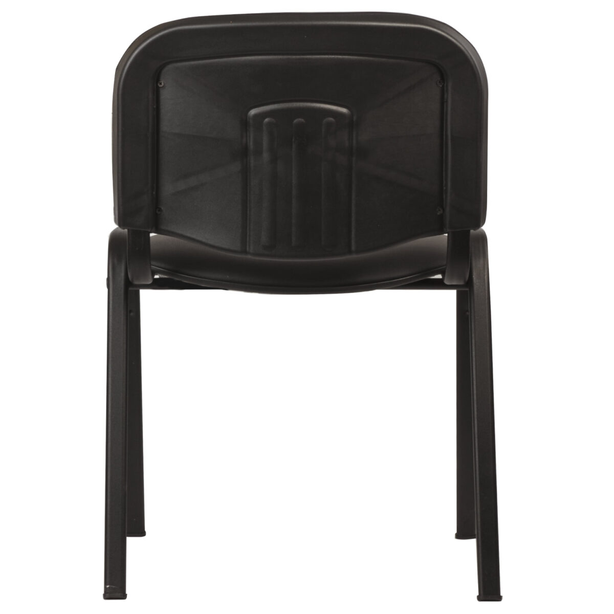 Стул для персонала и посетителей "ИЗО", черный каркас, кожзаменитель черный, Z-11 — изображение 3