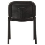 Стул для персонала и посетителей "ИЗО", черный каркас, кожзаменитель черный, Z-11 — изображение 3