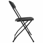 Стулья складные BRABIX "Golf CF-002", КОМПЛЕКТ 4 шт., черный каркас, пластик черный, 533030 — изображение 6