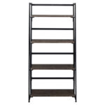 Стеллаж на металлокаркасе "BRABIX LOFT SH-001", 600х300х1250 мм, складной, цвет морёный дуб, 641228 — изображение 3