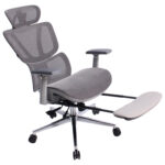 Кресло BRABIX PREMIUM "Evolution ER-700", подножка, слайдер, синхромеханизм, сетка, серое, 532948 — изображение 7