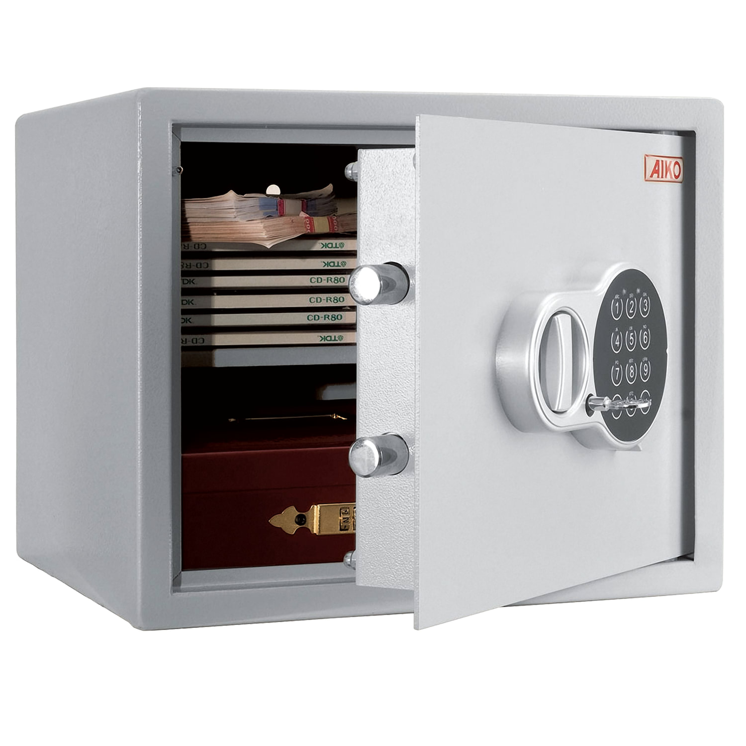 4e85b7c16a030_xl Сейф мебельный AIKO "T-28 EL", 280х340х295 мм, 8 кг, электронный замок, крепление к стене — изображение 1