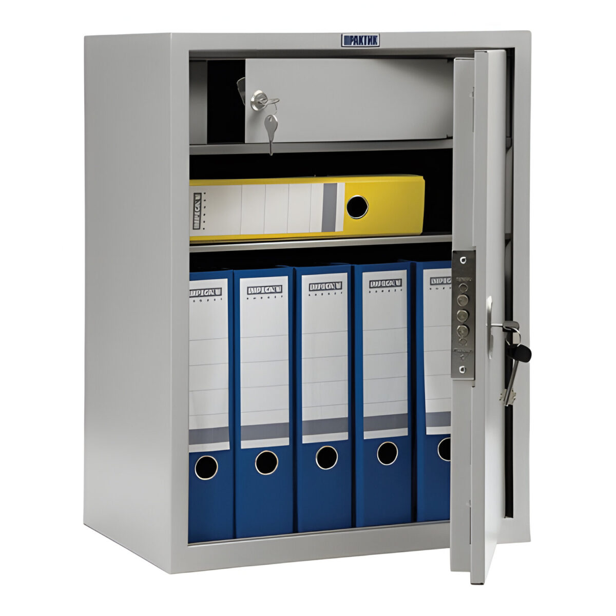 Шкаф металлический для документов AIKO "SL-65Т" светло-серый, 630х460х340 мм, 17 кг — изображение 4