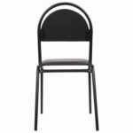 Стул для посетителей РС00М, черный каркас, кожзам черный — изображение 3