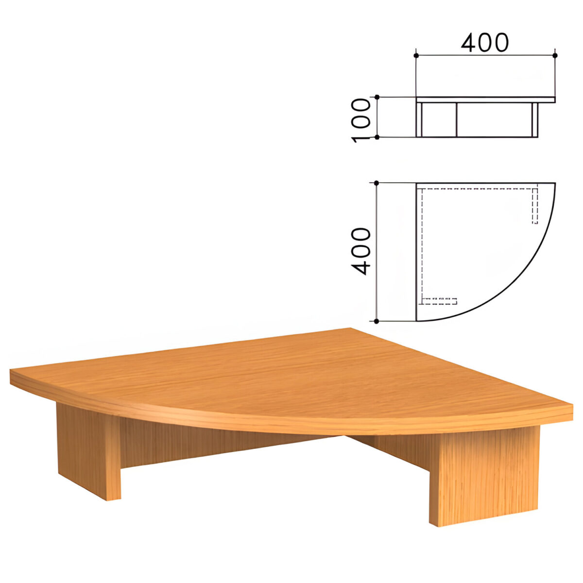 Подставка под монитор "Фея", 400х400х100 мм, цвет орех милан, ПФ12.5 — изображение 1