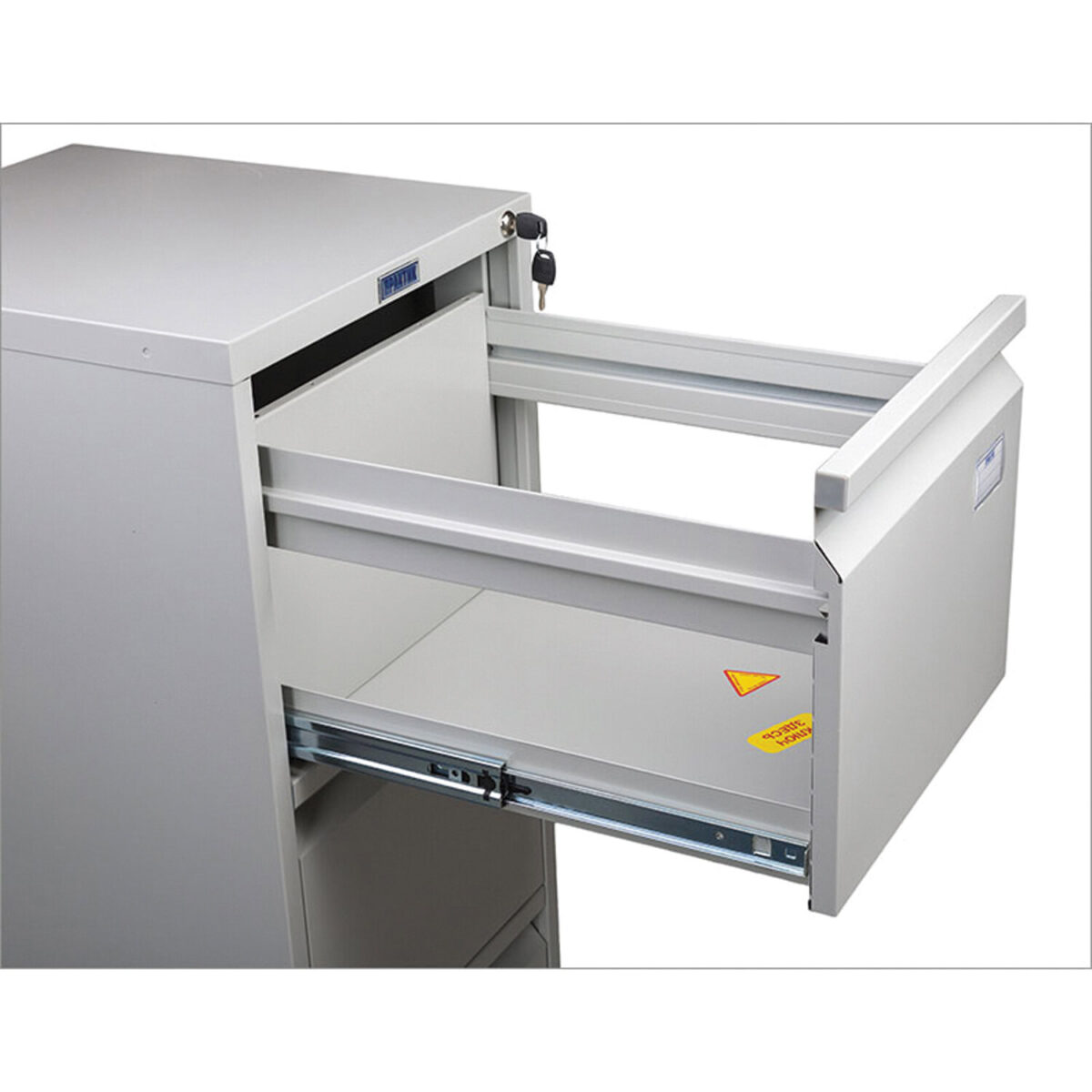 Шкаф картотечный ПРАКТИК "A-43", 995х408х485 мм, 3 ящика для 126 подвесных папок, формат папок A4 (БЕЗ ПАПОК) — изображение 5