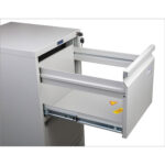 Шкаф картотечный ПРАКТИК "A-43", 995х408х485 мм, 3 ящика для 126 подвесных папок, формат папок A4 (БЕЗ ПАПОК) — изображение 5