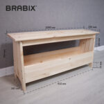 Скамья деревянная, сосна, BRABIX "Scandi Wood SC-003", 1000х250х450 мм, 641889, 006.02.35 — изображение 6