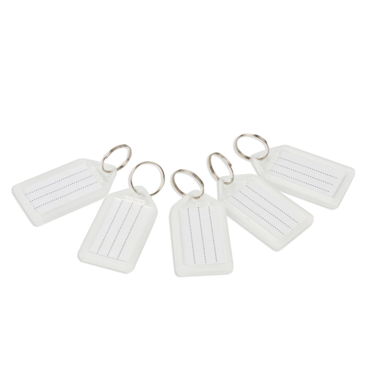 Бирки для ключей КОМПЛЕКТ 20 ШТ., длина 55 мм, инфо-окно 39х22 мм, ПРОЗРАЧНЫЕ, BRAUBERG, 237496 — изображение 7