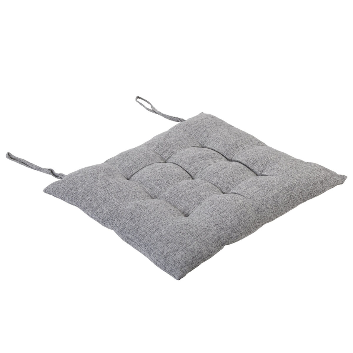 Подушка на стул "РОГОЖКА", 40x40 см, полиэстер, светло-серая, PRIMILA (ПРИМИЛА) LUX, 700498 — изображение 1